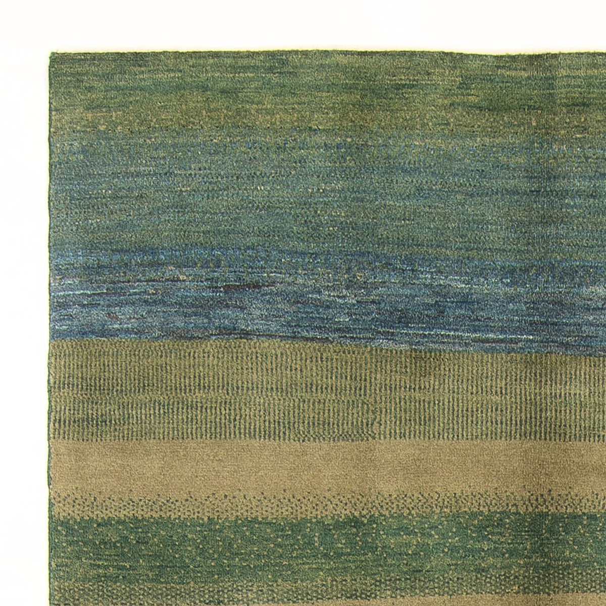 Gabbeh Persisch Teppich 150x208cm - Perserteppich Wollteppich - hellgrün