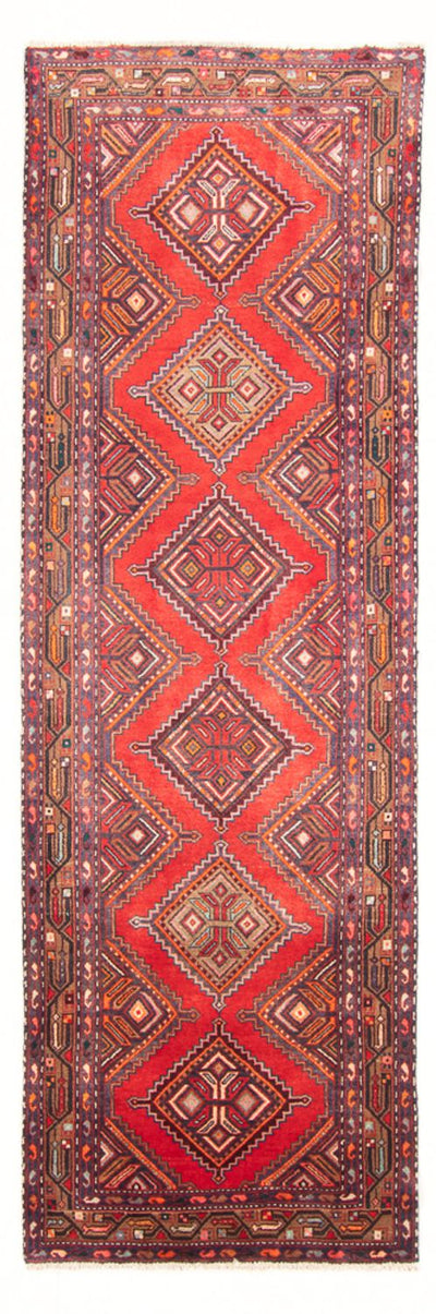 Hamadan Teppich 102x300cm - Perserteppich - rot