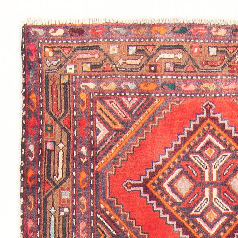 Hamadan Teppich 102x300cm - Perserteppich - rot