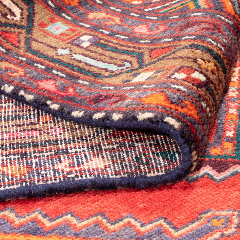 Hamadan Teppich 102x300cm - Perserteppich - rot