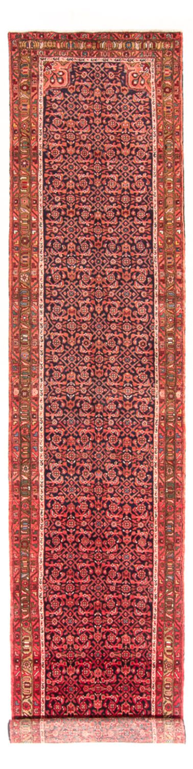 Hamadan Teppich 102x434cm - Perserteppich - dunkelblau