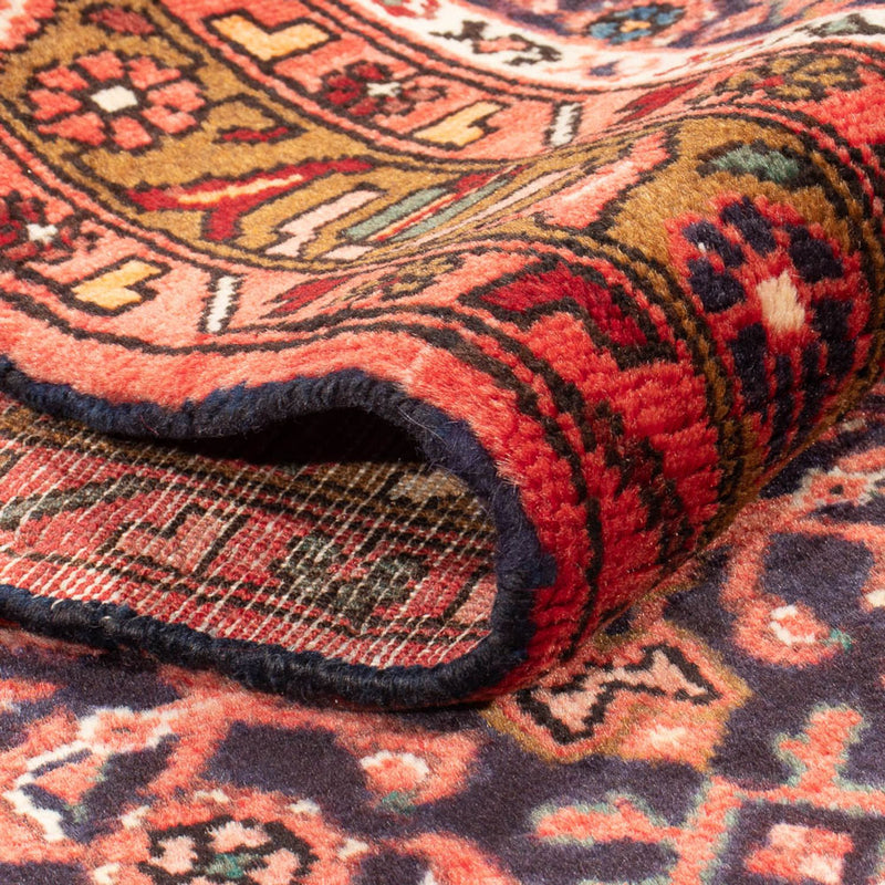 Hamadan Teppich 102x434cm - Perserteppich - dunkelblau
