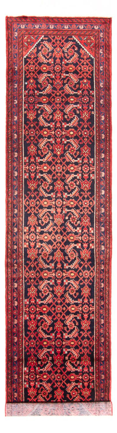 Hamadan Teppich 108x410cm - Perserteppich - dunkelblau
