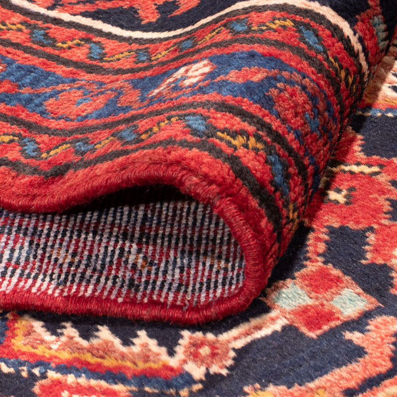 Hamadan Teppich 108x410cm - Perserteppich - dunkelblau