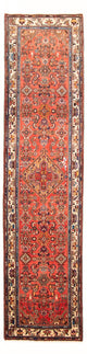 Hamadan Teppich 102x375cm - Perserteppich - rot