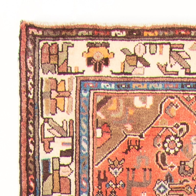 Hamadan Teppich 102x375cm - Perserteppich - rot