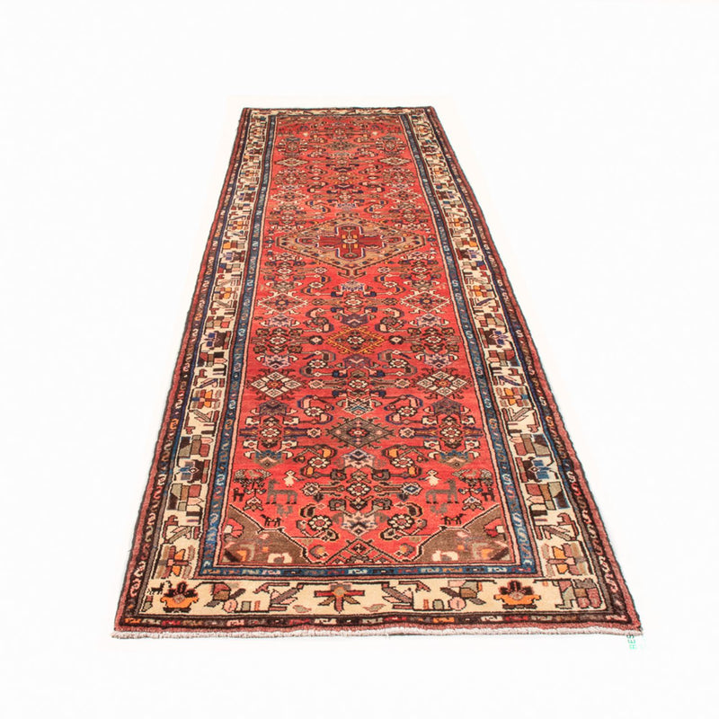 Hamadan Teppich 102x375cm - Perserteppich - rot