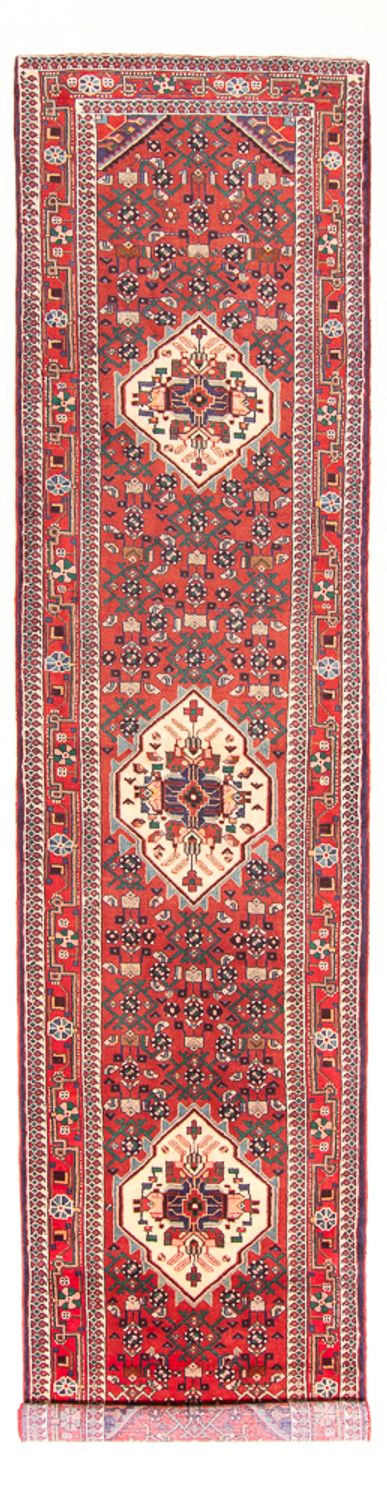 Hamadan Teppich 107x418cm - Perserteppich - rot