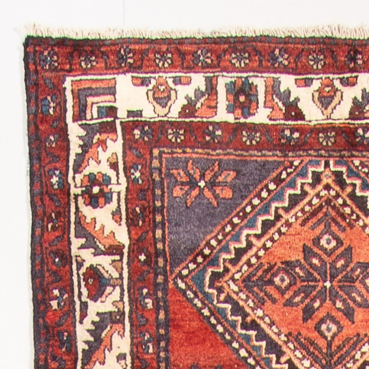 Hamadan Teppich 100x391cm - Perserteppich - rot
