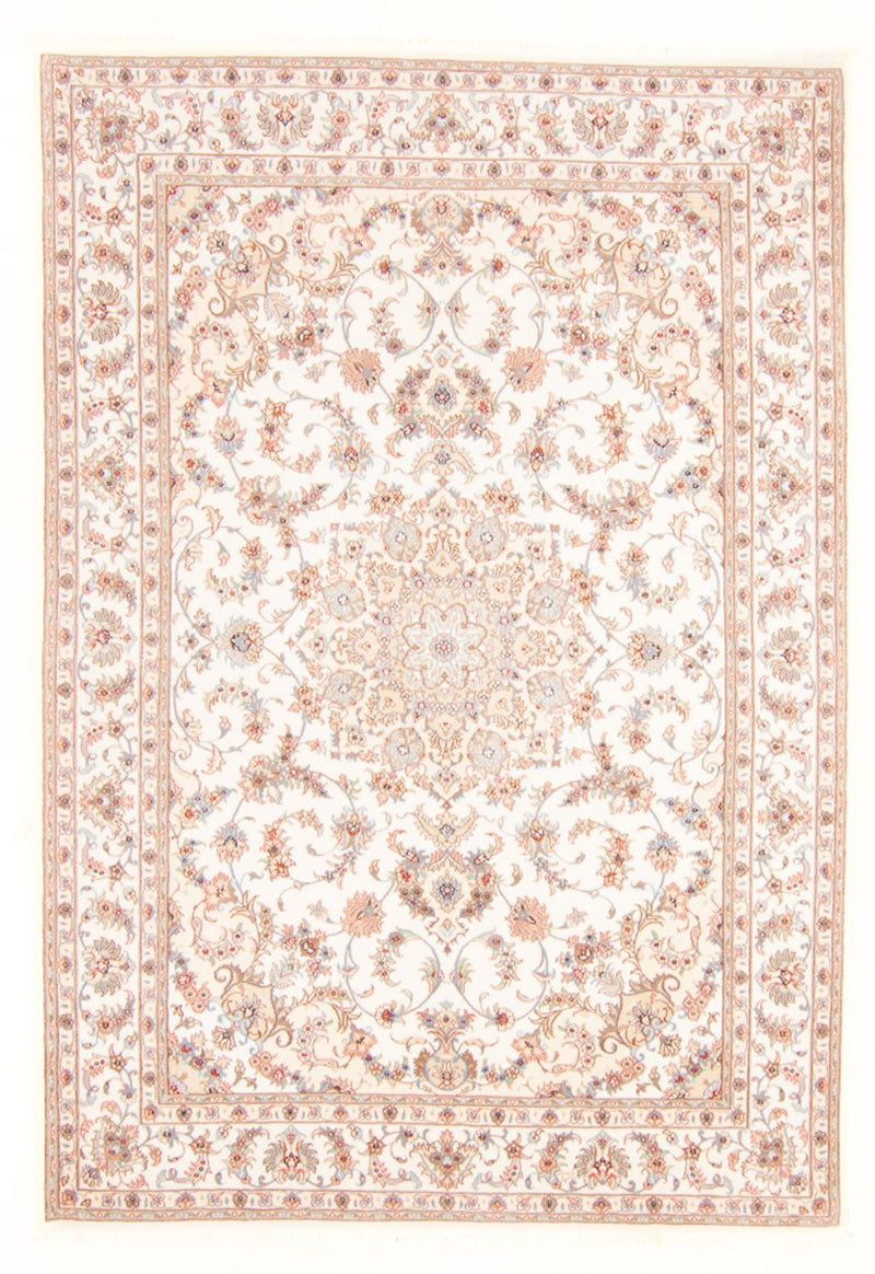 Täbriz - 50 Raj Teppich 169x236cm - Perserteppich - creme