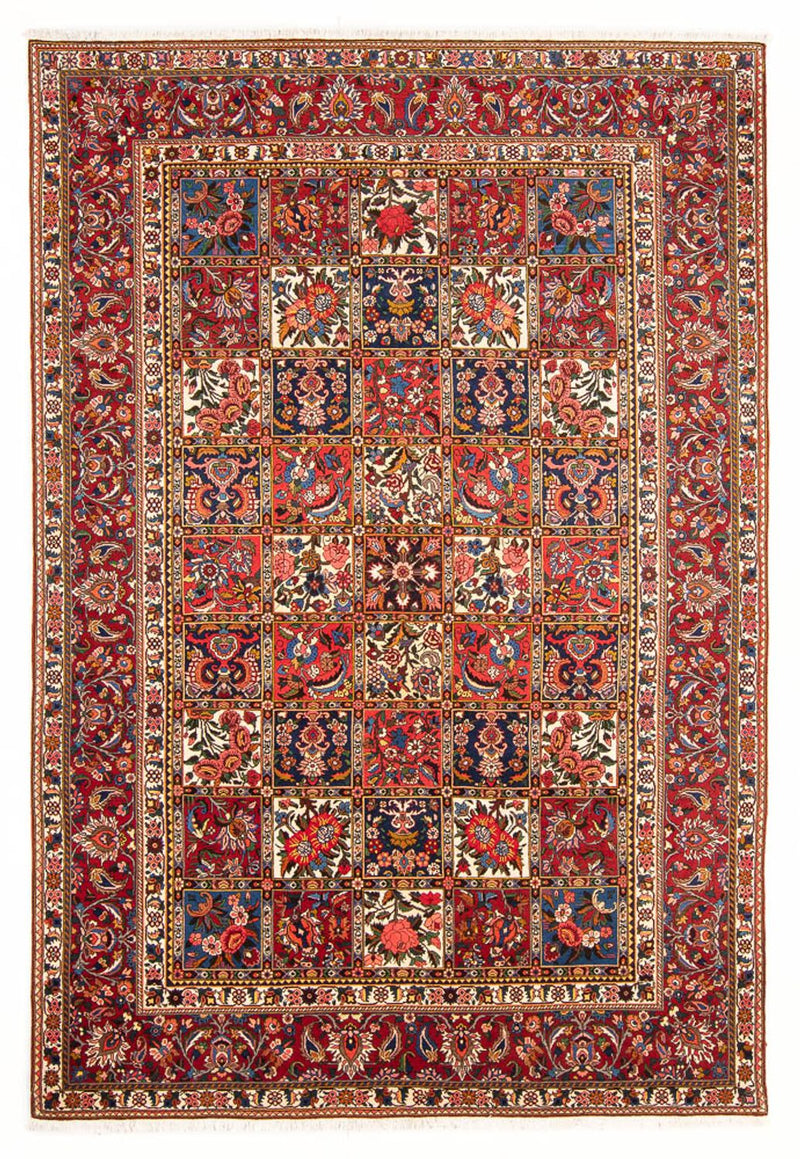 Bachtiar Teppich 210x312cm - Perserteppich - dunkelrot