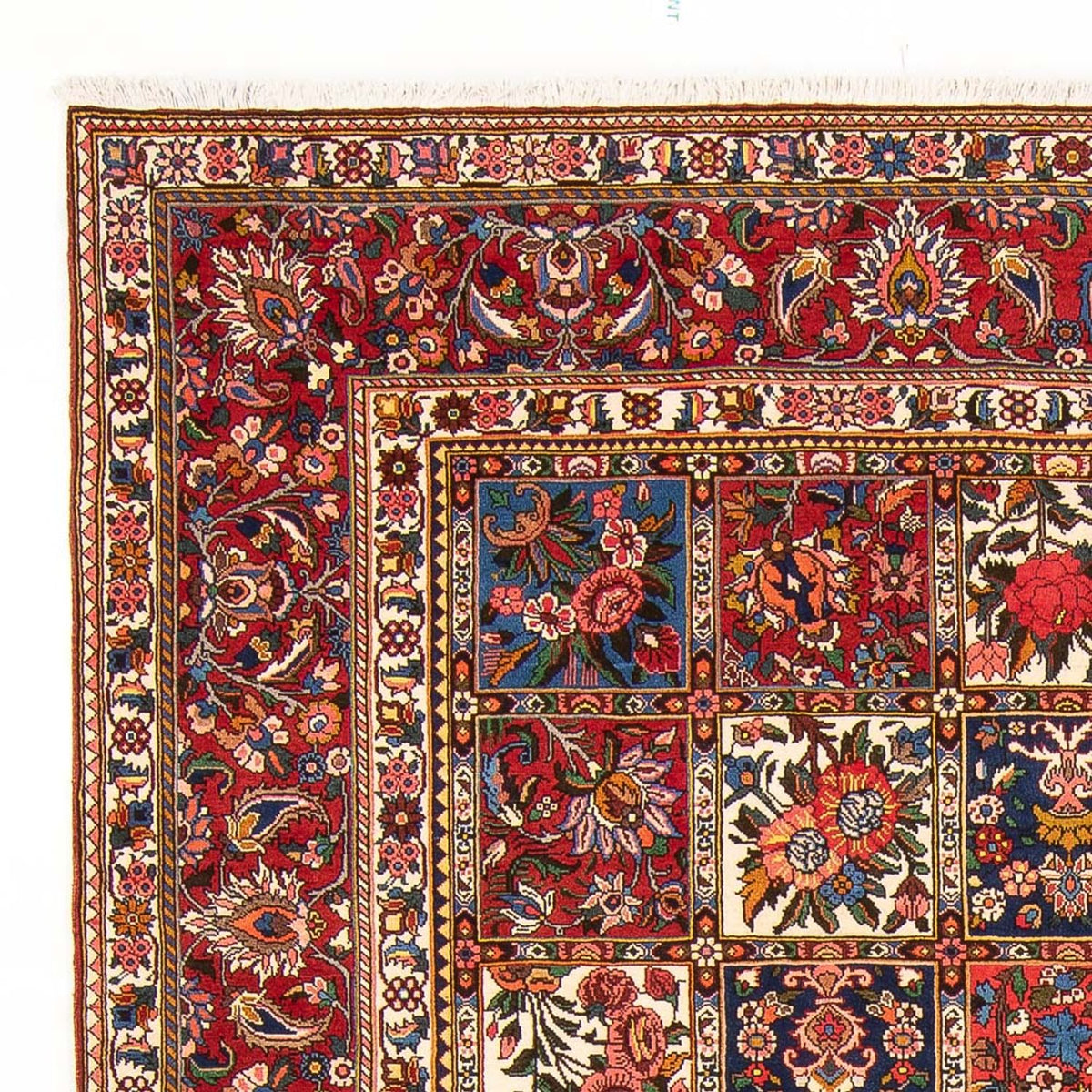 Bachtiar Teppich 210x312cm - Perserteppich - dunkelrot