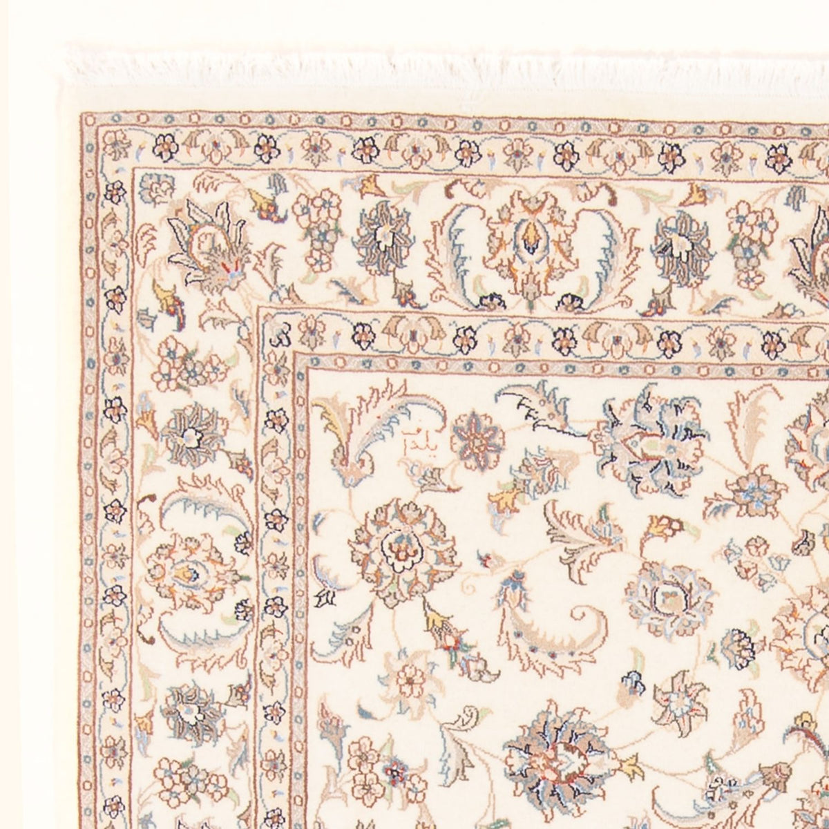 Täbriz - 50 Raj Teppich 150x200cm - Perserteppich - creme