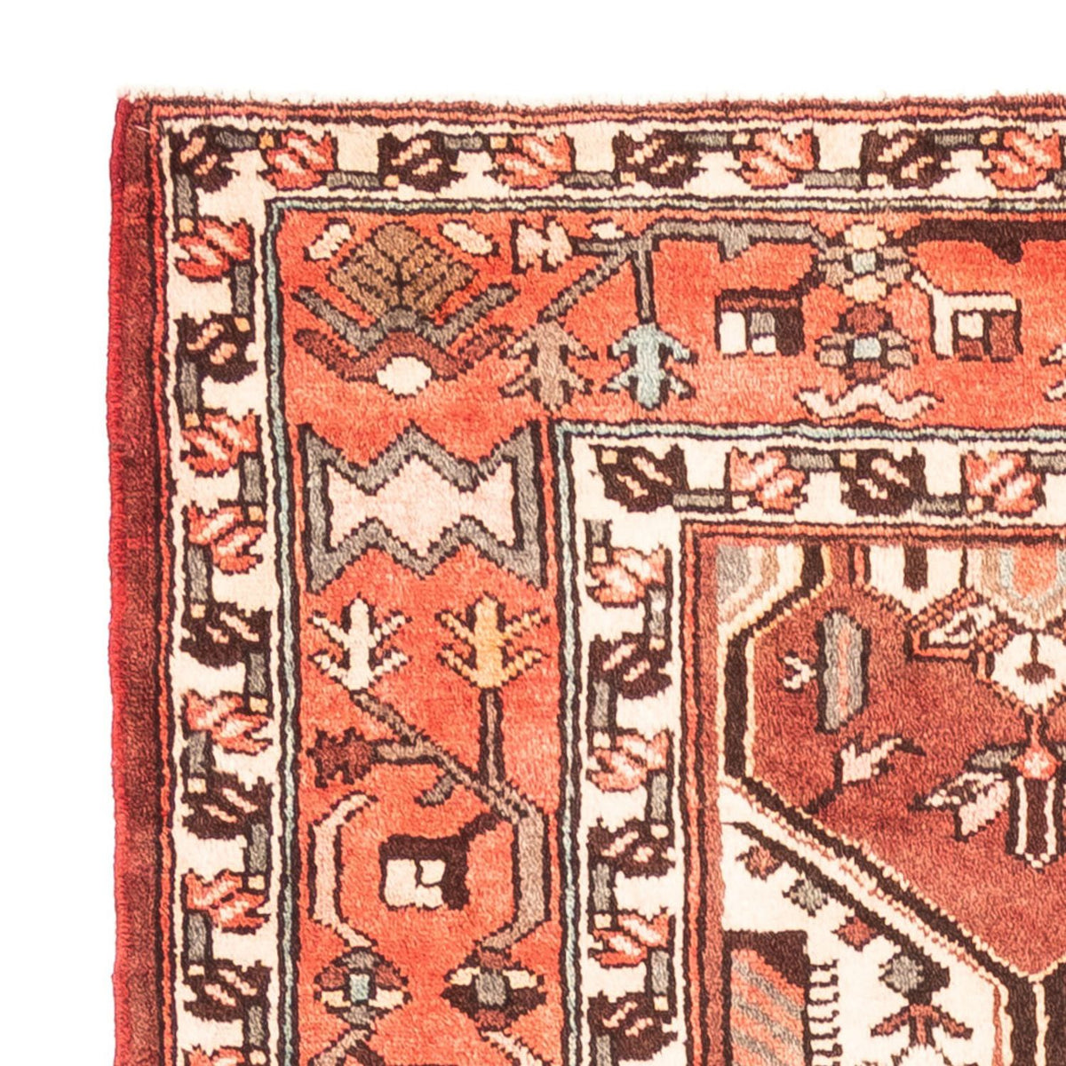 Hamadan Teppich 166x300cm - Perserteppich - rot