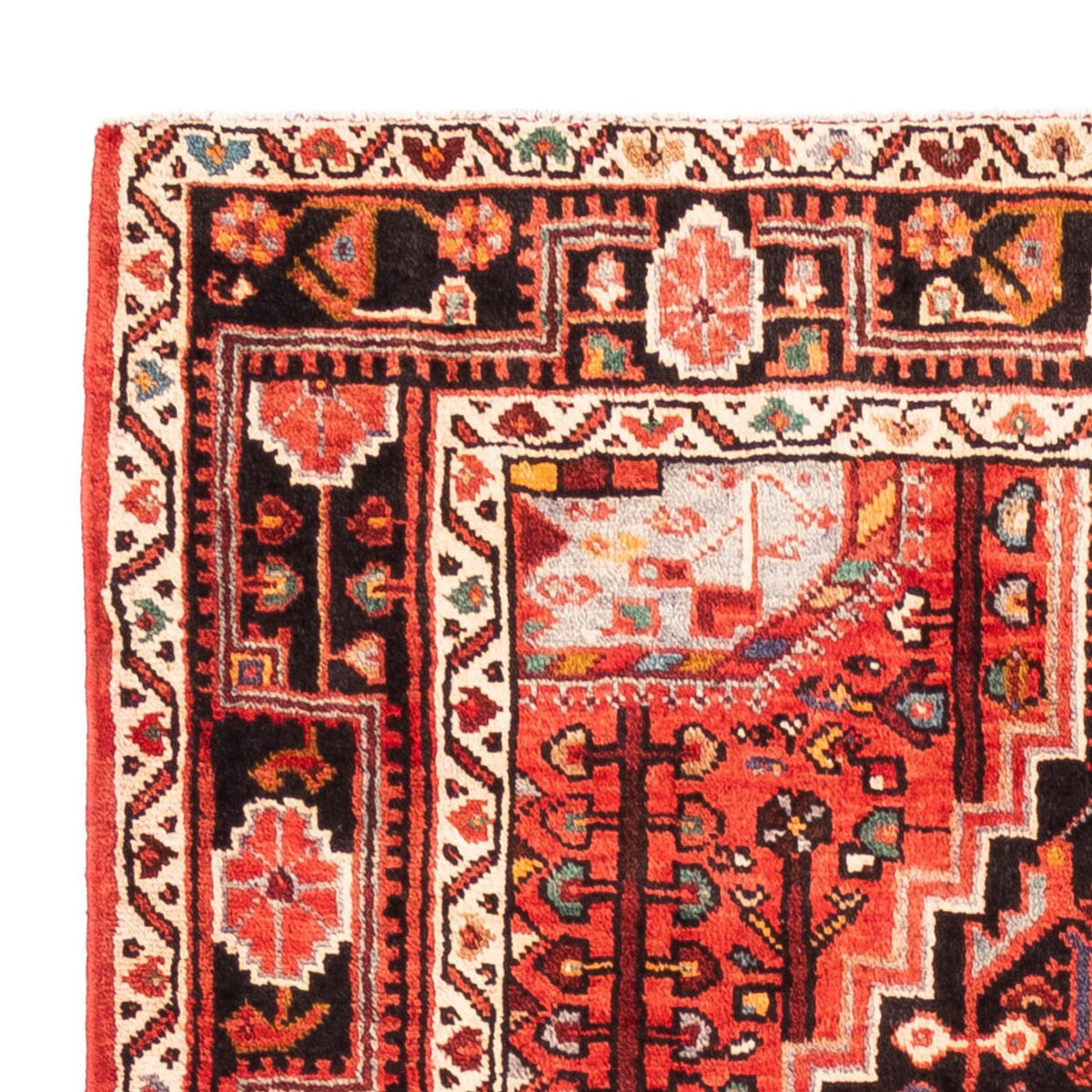 Hamadan Teppich 174x266cm - Perserteppich - dunkelblau