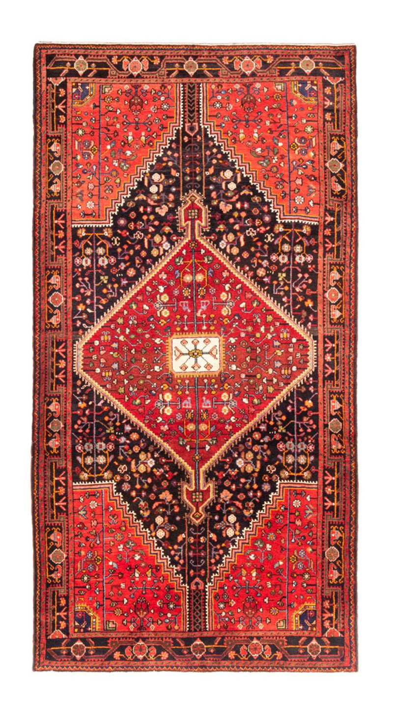 Hamadan Teppich 150x295cm - Perserteppich - dunkelblau