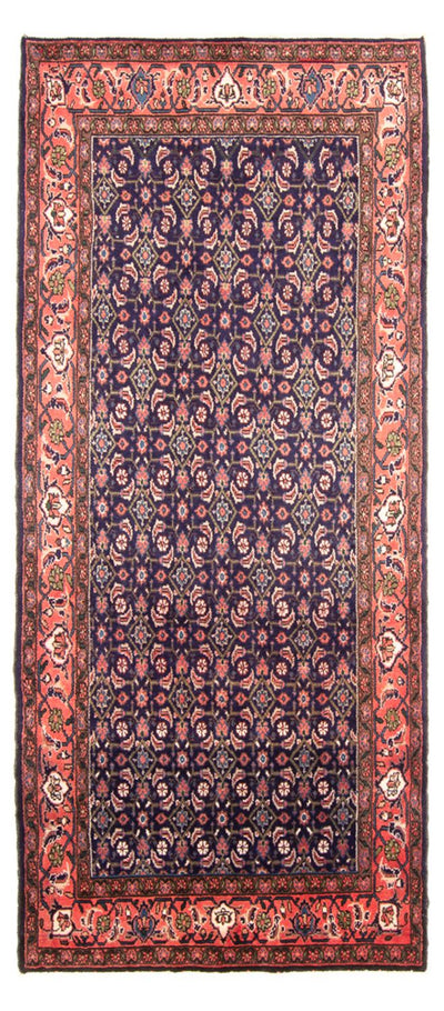 Hamadan Teppich 140x300cm - Perserteppich - dunkelblau