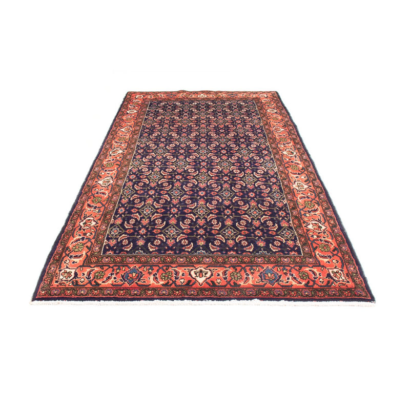 Hamadan Teppich 140x300cm - Perserteppich - dunkelblau