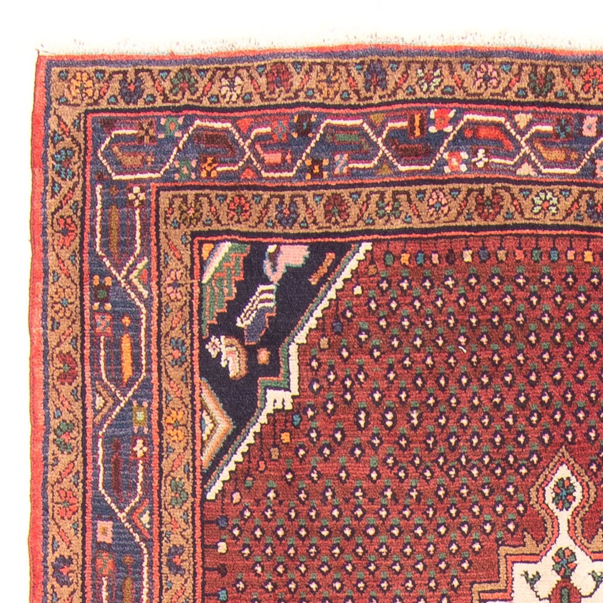 Bidjar - Zanjan Teppich 140x275cm - Perserteppich - rot