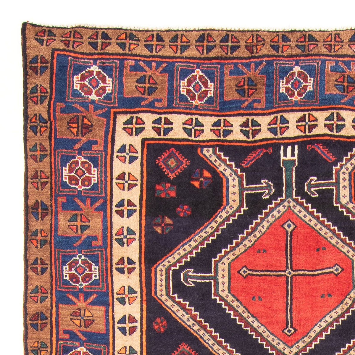 Kolyai Teppich 153x380cm - Perserteppich - dunkelblau