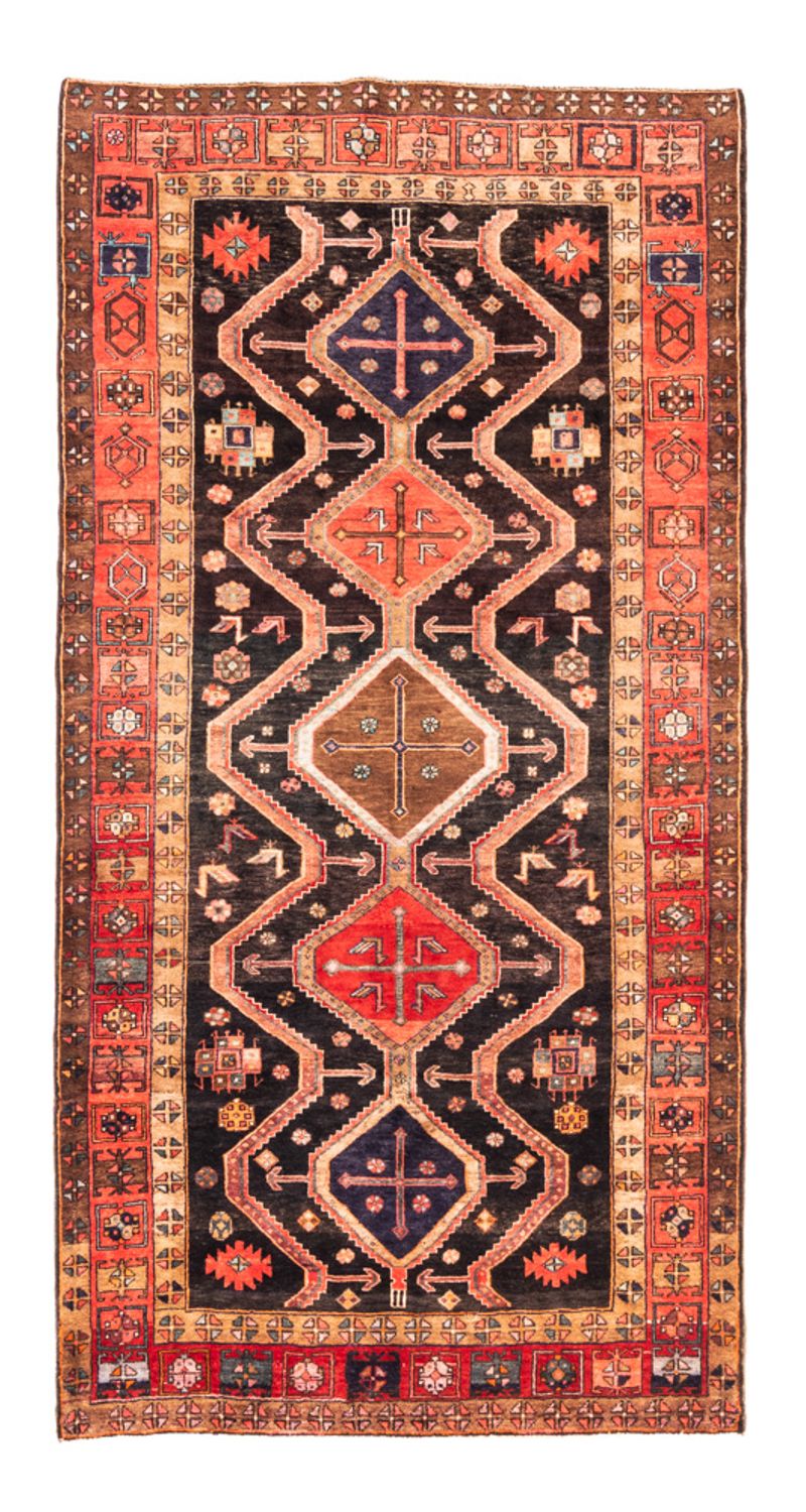 Kolyai Teppich 153x296cm - Perserteppich - dunkelblau