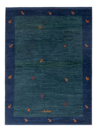 Gabbeh Persisch Teppich 100x139cm - Perserteppich Wollteppich - petrolblau – product image