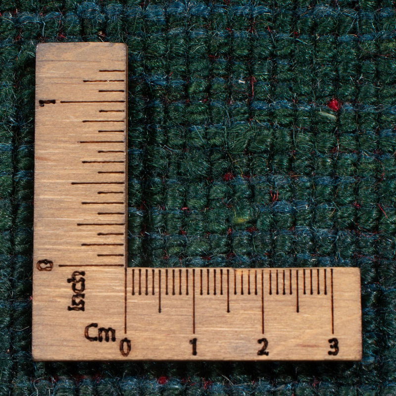 Gabbeh Persisch Teppich 122x175cm - Perserteppich Wollteppich - dunkelgrün