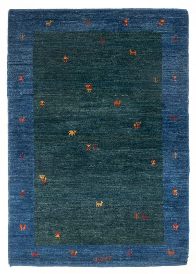 Gabbeh Persisch Teppich 102x153cm - Perserteppich Wollteppich - mehrfarbig
