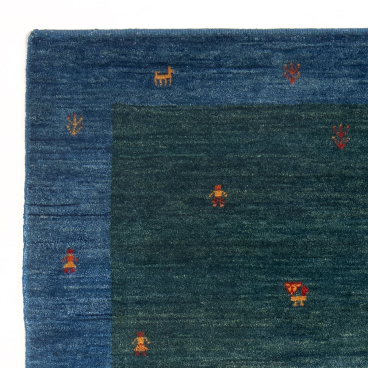 Gabbeh Persisch Teppich 102x153cm - Perserteppich Wollteppich - mehrfarbig
