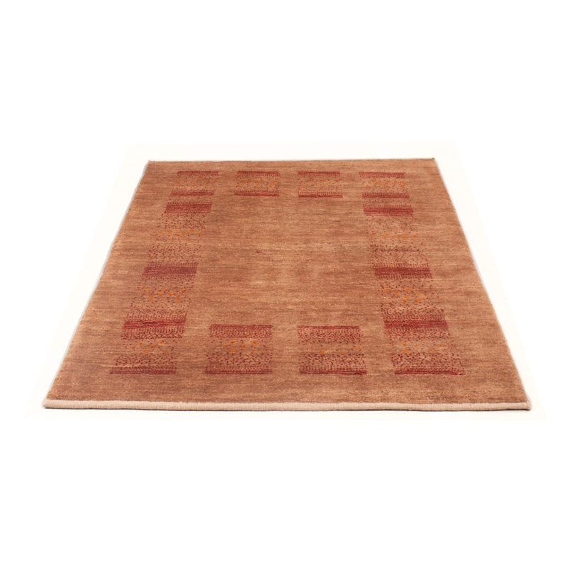Gabbeh Persisch Teppich 104x161cm - Perserteppich Wollteppich - hellbraun