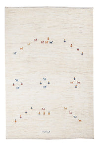 Gabbeh Persisch Teppich 126x178cm - Perserteppich Wollteppich - beige – product image
