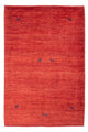 Gabbeh Persisch Teppich 124x176cm - Perserteppich Wollteppich - rot