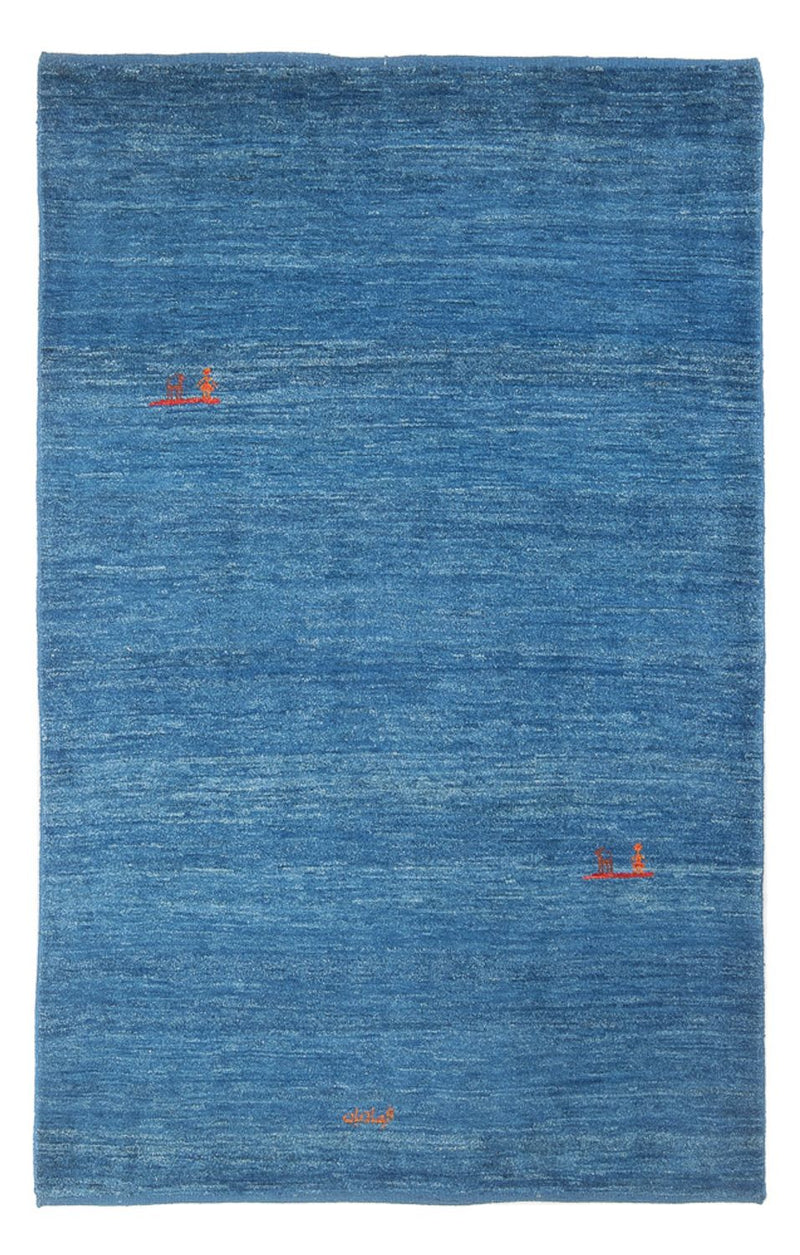 Gabbeh Persisch Teppich 116x180cm - Perserteppich Wollteppich - blau