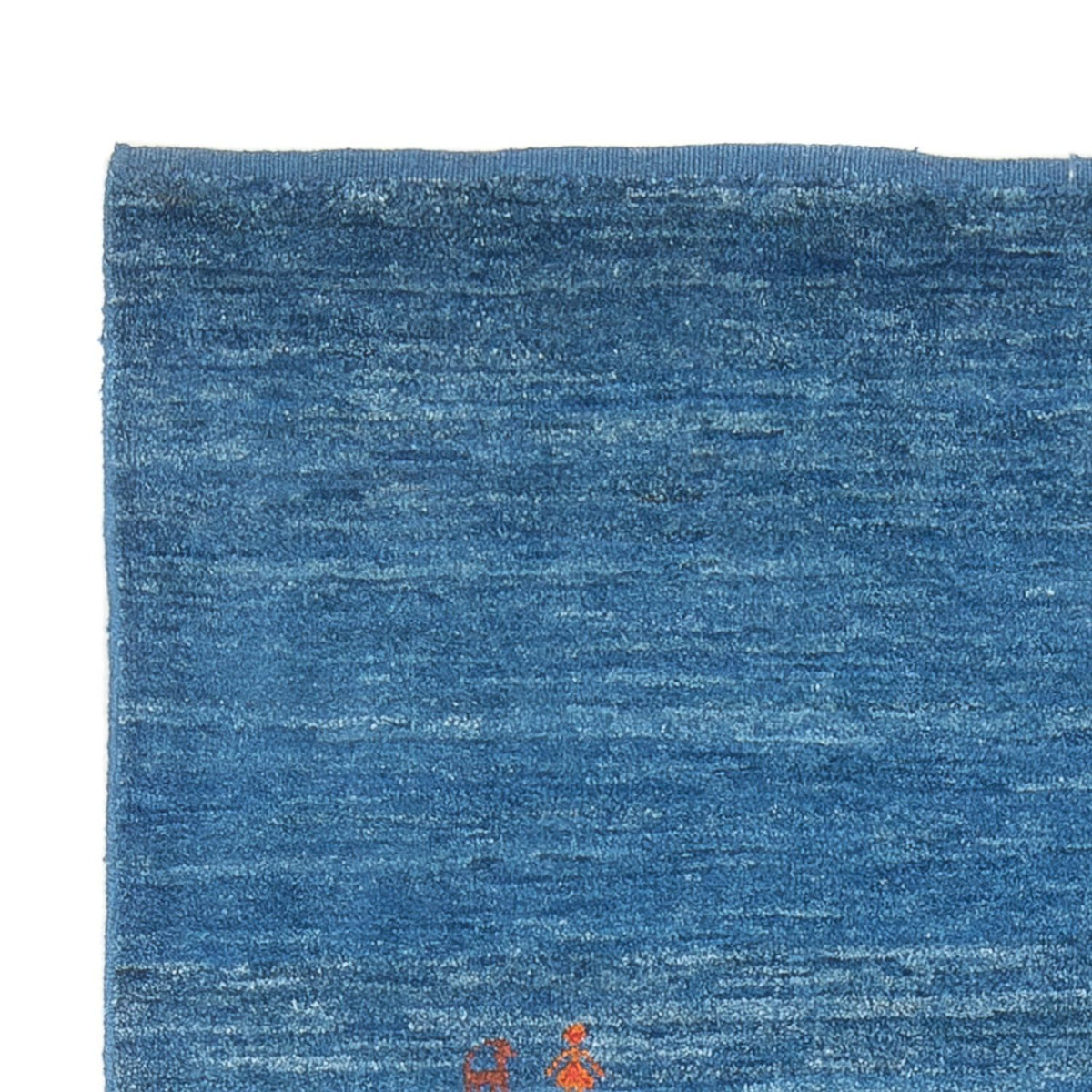 Gabbeh Persisch Teppich 116x180cm - Perserteppich Wollteppich - blau
