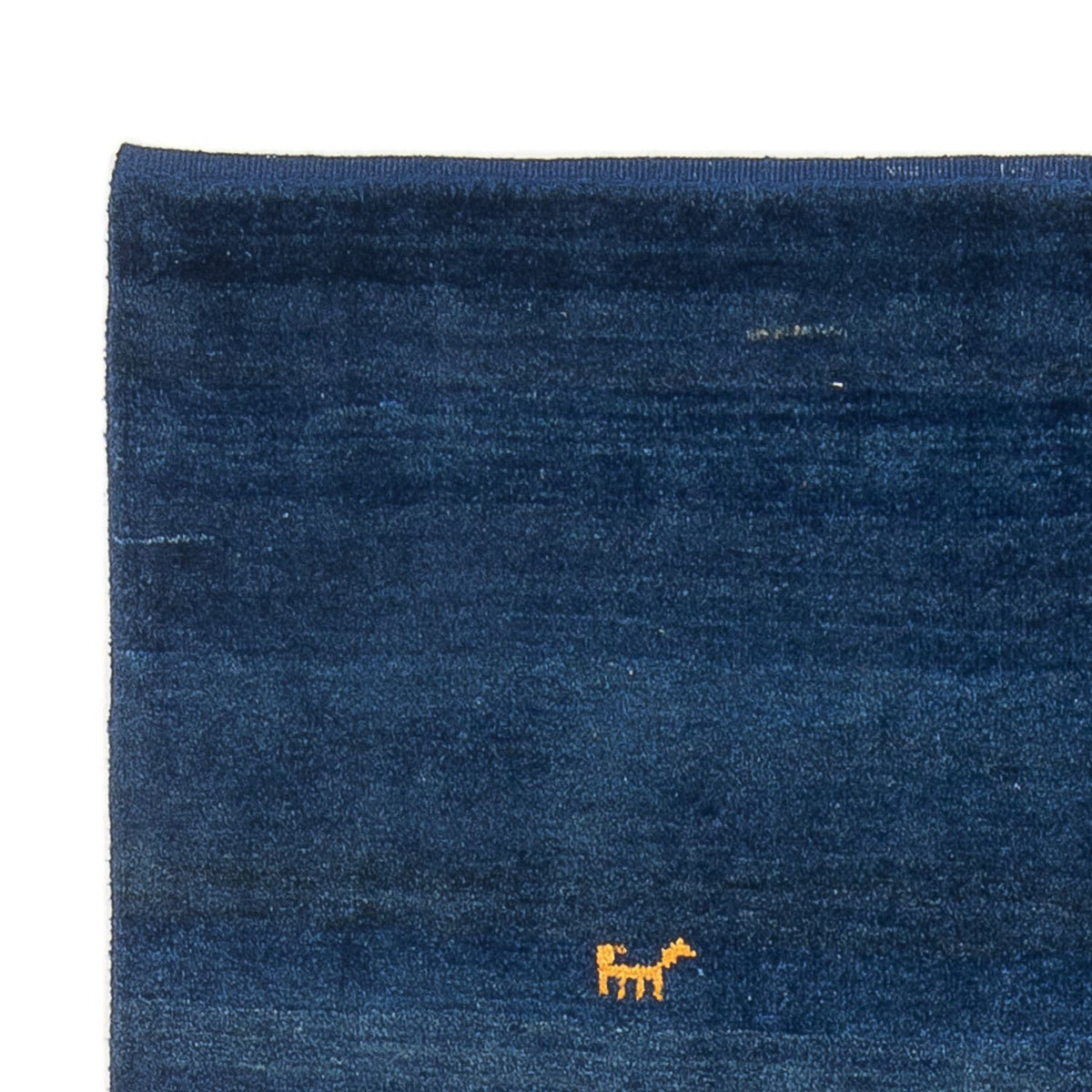Gabbeh Persisch Teppich 117x172cm - Perserteppich Wollteppich - dunkelblau