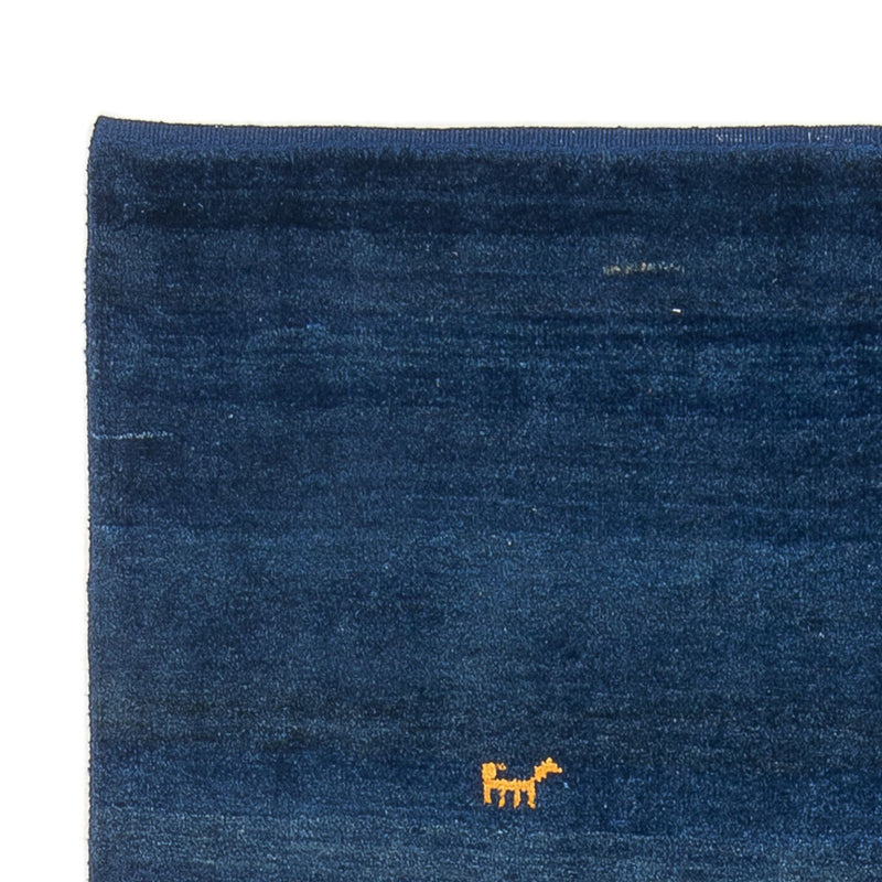 Gabbeh Persisch Teppich 117x172cm - Perserteppich Wollteppich - dunkelblau