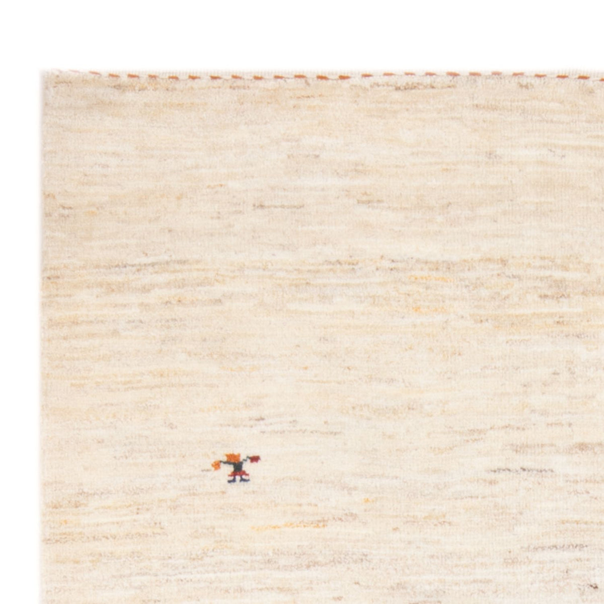 Gabbeh Persisch Teppich 110x160cm - Perserteppich Wollteppich - creme
