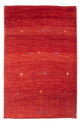 Gabbeh Persisch Teppich 123x189cm - Perserteppich Wollteppich - rot