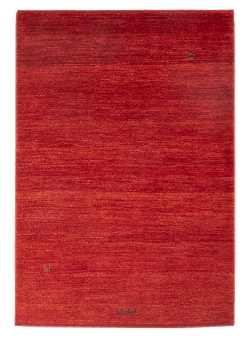 Gabbeh Persisch Teppich 101x156cm - Perserteppich Wollteppich - rot
