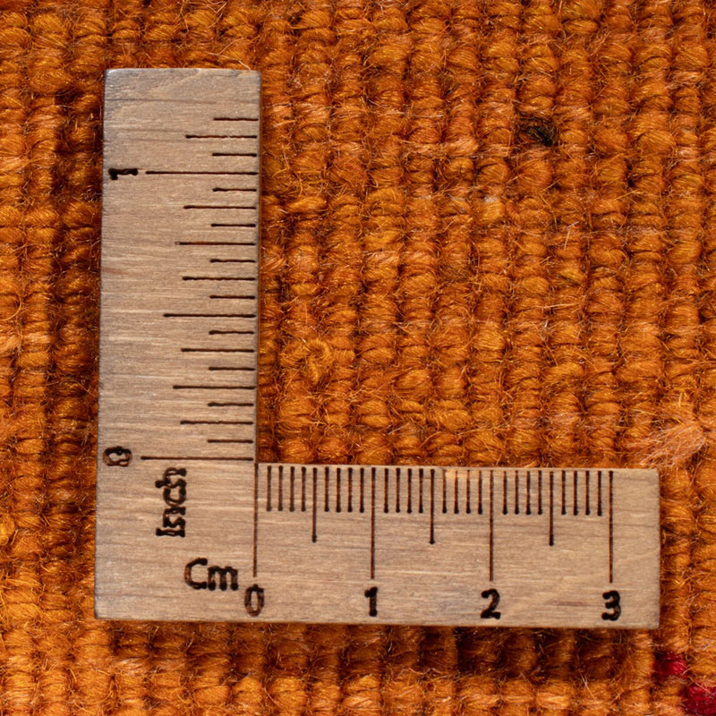 Gabbeh Persisch Teppich 104x138cm - Perserteppich Wollteppich - terrakotta