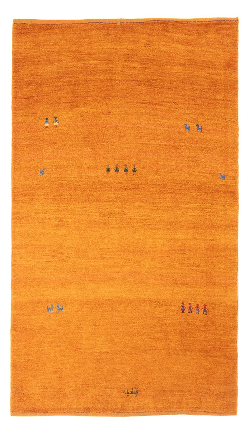 Gabbeh Persisch Teppich 116x179cm - Perserteppich Wollteppich - orange