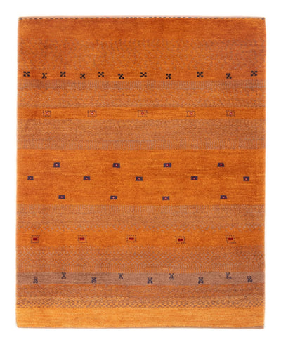 Gabbeh Persisch Teppich 100x145cm - Perserteppich Wollteppich - terrakotta