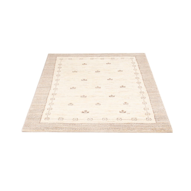 Gabbeh Persisch Teppich 96x145cm - Perserteppich Wollteppich - hellbeige