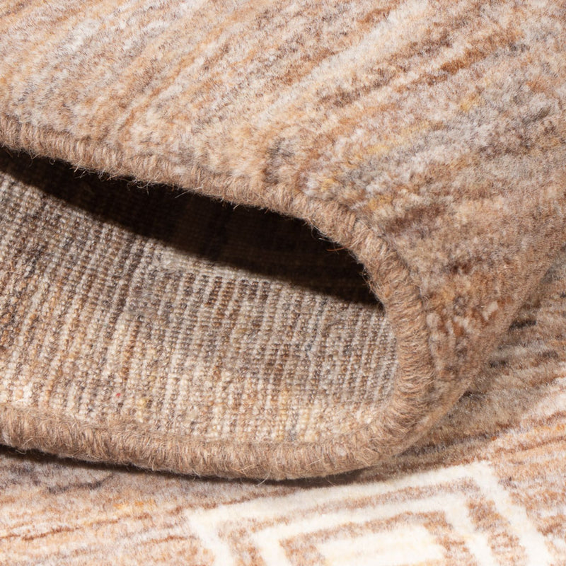 Gabbeh Persisch Teppich 117x178cm - Perserteppich Wollteppich - dunkelbeige