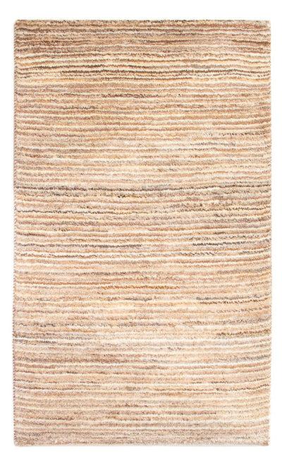 Gabbeh Persisch Teppich 58x91cm - Perserteppich Wollteppich - hellbraun