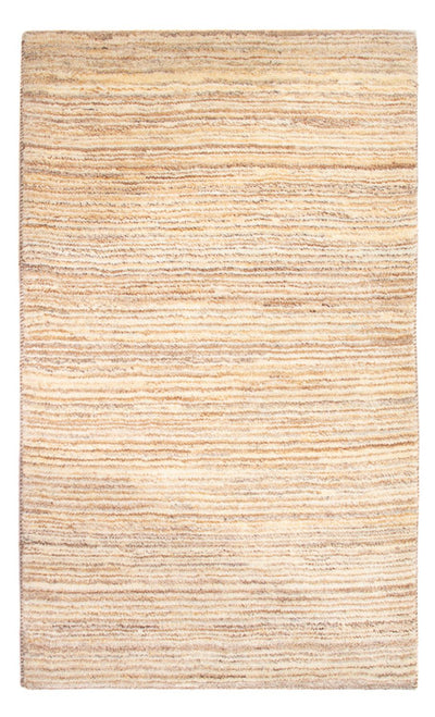 Gabbeh Persisch Teppich 62x102cm - Perserteppich Wollteppich - hellbeige