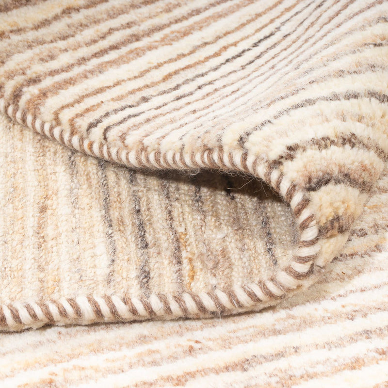 Gabbeh Persisch Teppich 154x184cm - Perserteppich Wollteppich - hellbeige