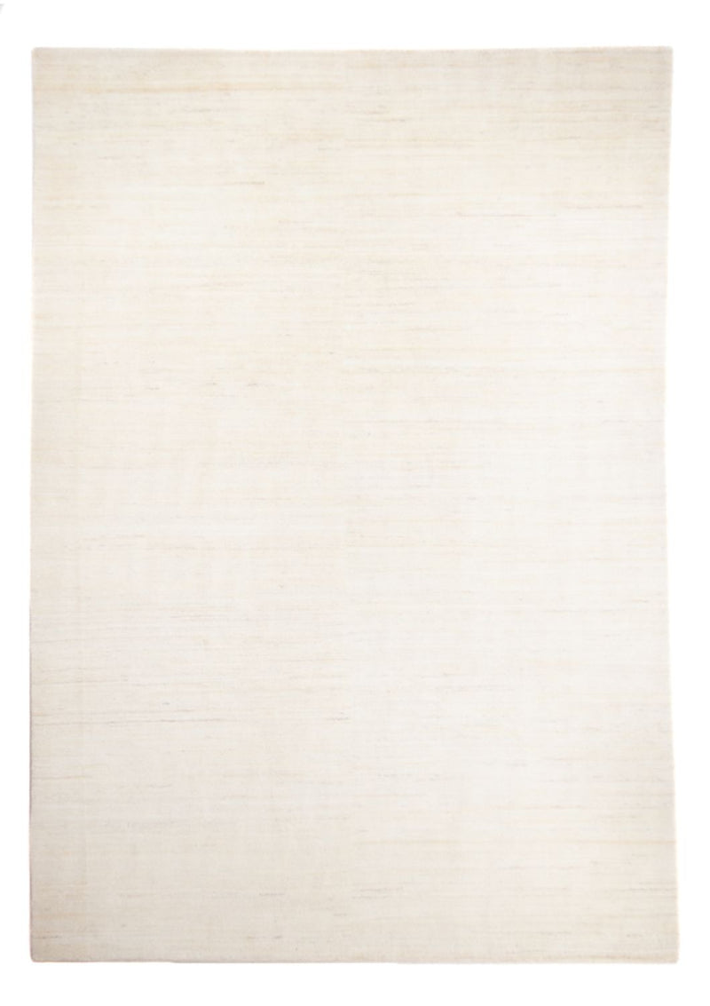 Gabbeh Persisch Teppich 197x288cm - Perserteppich Wollteppich - weiß