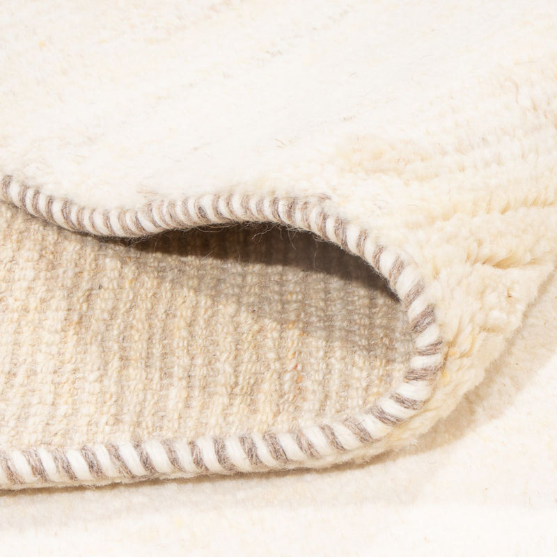 Gabbeh Persisch Teppich 142x204cm - Perserteppich Wollteppich - hellbeige