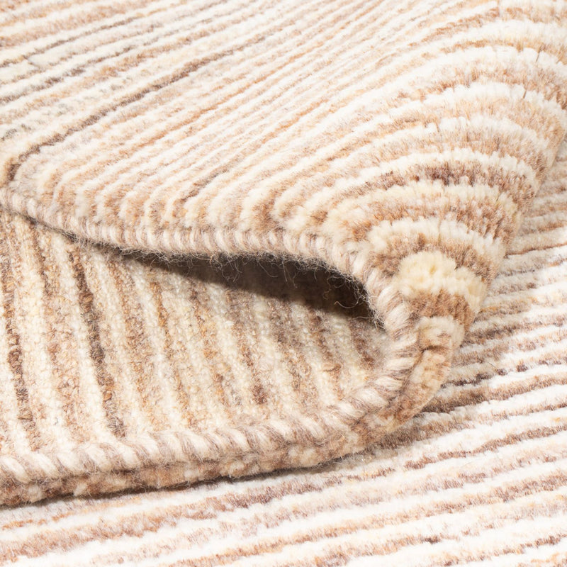 Gabbeh Persisch Teppich 194x244cm - Perserteppich Wollteppich - hellbraun